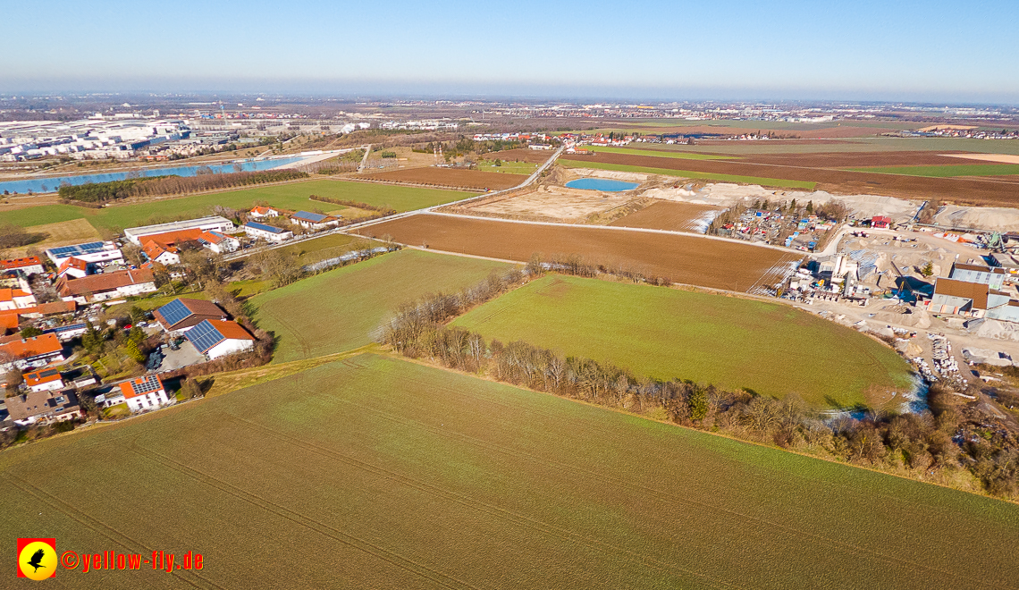 07.02.2023 - Luftbilder von dem Quetschwerk in Gronsdorf bei Haar